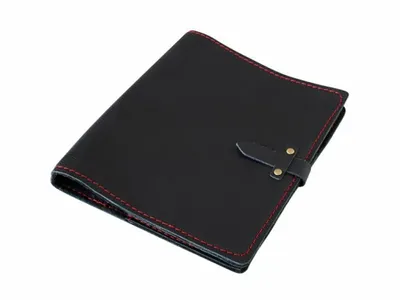 Obrázok produktu pre Kožený diár A5 s nitmi/čierny