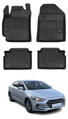 Imagen del producto de Alfombrillas 3D de TPE para el maletero de los vehículos HYUNDAI ELANTRA con portón trasero (modelos MD y UD), delanteras y traseras