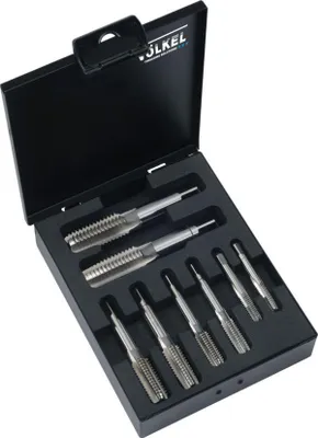 Produktbild von Volkel Handgewindebohrer-Set, UNC 1/4 - 3/4 Zoll, 8-teilig