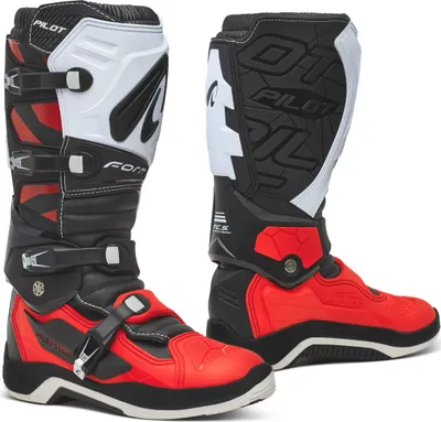 Produktbild von Forma Pilot Motocross Stiefel, schwarz/rot/weiß, 45