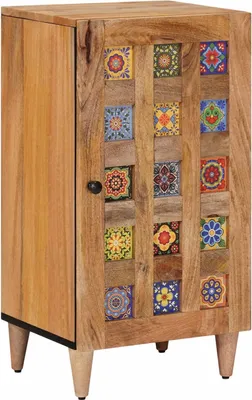 Zdjęcie produktu dla Bufet z drzwiami Naturalny 40 x 33 x 75 cm Drewno z mango