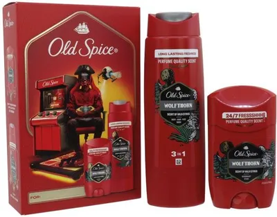 Produktbild von Old Spice Geschenkset Gamer Wolfthorn Deo Stick 50ml Duschgel 250ml