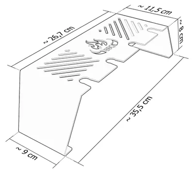 Produktbild von Warmhalterost passend für Weber Ø 57cm und Ø 47cm Kugelgrill | Edelstahl, Größe:Kugelgrill Ø 47cm Flame
