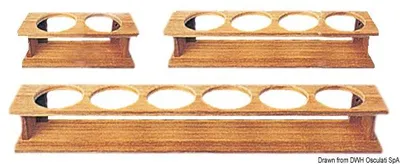 Immagine prodotto di Pannello da parete in teak 6glasses 600x87x90 mm , 1 pezzo