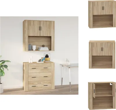 Image de vidaXL Armoire murale Chêne Sonoma 80x33x80 cm Bois composite - Sideboards