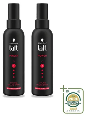 Imagen del producto de 2 unidades de spray fijador Taft Power Styling Gel - 150 ml - Paquete ahorro