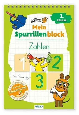 Produktbild von TRÖTSCH - Die Maus Mein Spurrillenblock Zahlen Übungsbuch