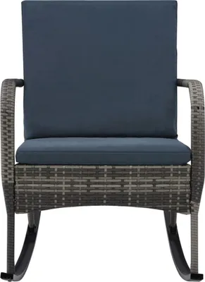 Obrázek produktu pro vidaXL Zahradní houpací křeslo Poly Rattan Anthracite
