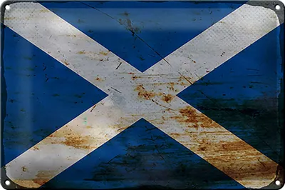 Produktbild von Blechschild Flagge Schottland 30x20cm Flag Scotland Rost