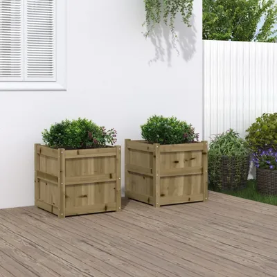 Produktbild von Maison Exclusive - Pflanzkübel 2 Stk. Kiefernholz Imprägniert