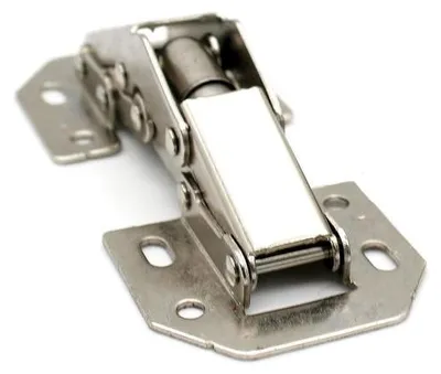 Produktbild von Famanu Küchenscharniere Set 12 Stück, 77 x 33 mm, Öffnungswinkel 90° - Vernickeltes Stahl