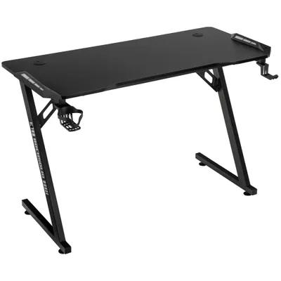 Produktbild von Elite Gaming-Tisch ROCKSOLID 2.0 | Schreibtisch mit RGB-Beleuchtung - Computertisch - Carbon Gaming Desk - Bürotisch - PC-Tisch mit Getränkehalter