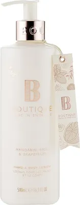 Image de Grace Cole Boutique Lotion pour les mains et le corps à la mandarine, au basilic et au pamplemousse - 500 ml