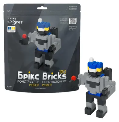 Productafbeelding van Bouwstenen set "Bricks - Robot" - 190 onderdelen.