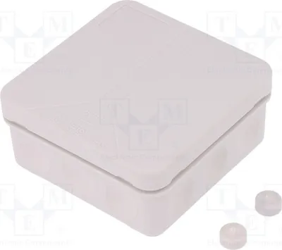 Zdjęcie produktu dla 1 x Obudowa: Puszka przyłączeniowa X: 85 mm Z: 37 mm Y: 85 mm 34491201, instalacja elektryczna