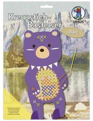 Produktbild von URSUS Kreuzstich Bastelset Bär