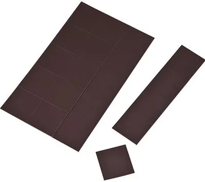Produktbild von EDUPLAY 240191 Magnet-Quadrate selbstklebend, schwarz, 60-teilig (1 Set)