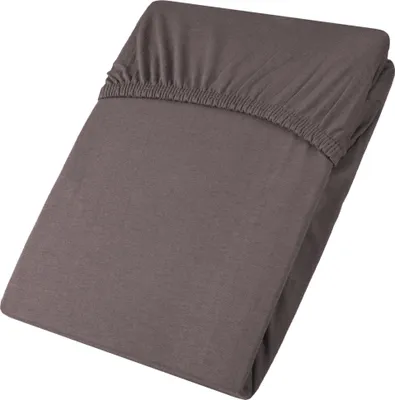 Produktbild von Viana Laken 90x200-100x200 anthrazit Baumwolle Jersey 130g/m²