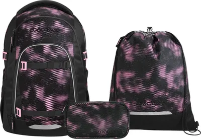 Produktbild von Coocazoo, Schulrucksack-Set MATE Pink Illusion 3-teilig