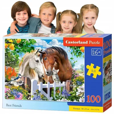 Produktbild von Castorland Best Friends Puzzle 100 Teile Hochwertig Kinderspiel