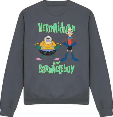 Image de SpongeBob SquarePants - Sweat-shirt pour homme/femme unie TV12804 (L) (Charbon de bois)