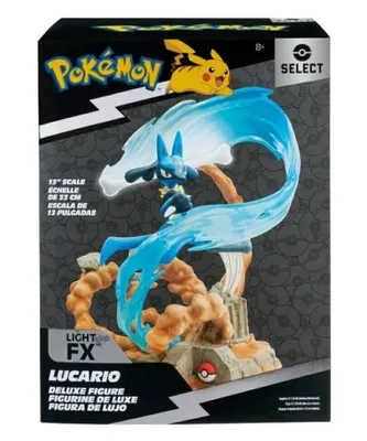Zdjęcie produktu dla Jazwares Pokémon Select Lucario Deluxe 25th Anniversary Illuminated Statue