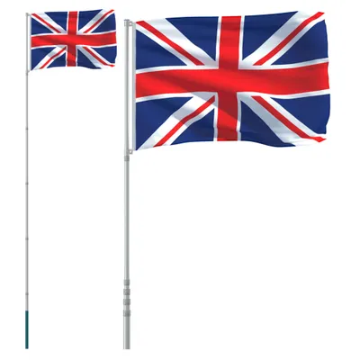 Productafbeelding van Vlag met vlaggenmast Verenigd Koninkrijk 5,5 m aluminium