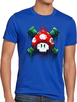 Produktbild von style3 Mario Totenkopf Herren T-Shirt videospiel konsole world