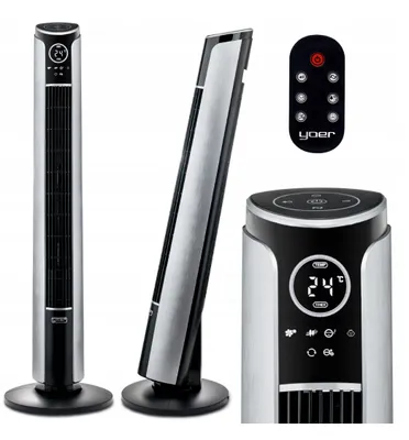 Image de Ventilateur de tour, ventilateur de tour avec minuterie & télécommande, 3 vitesses