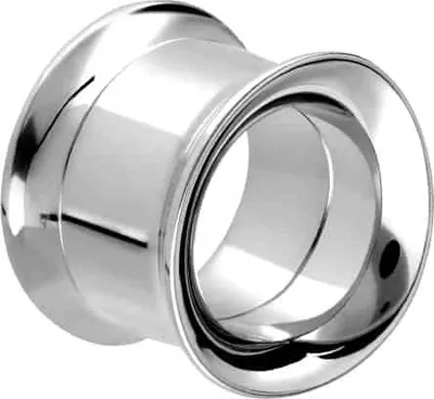 Produktbild von Chirurgenstahl Double Flared Tunnel Silber Außendurchmesser: 12mm