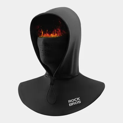 Produktbild von ROCKBROS Winter Sturmhaube Winddicht Warm Atmungsaktiv Balaclava Outdoorsports Motorrad Fahrrad Maske Schwarz