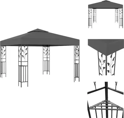 Produktbild von vidaXL Pavillon 3×3 m Anthrazit -  Pavillons & Partyzelte