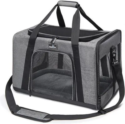 Produktbild von Transportbox für Katzen und Hunde - Falt- und Atemtiertasche - Ideal für Reise- und Tierarztbesuch