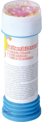Image de EDUPLAY 130291 Bulles de savon avec jeu de patience dans un bouchon à vis, 59 ml chacune (paquet de 24)