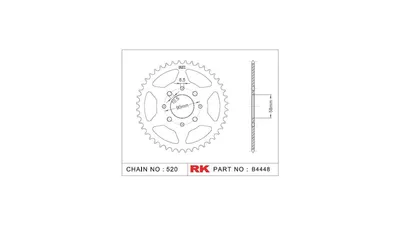 Produktbild von Rk Kettenblatt 520 41z Stahl silber