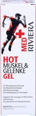 Produktbild von RIVIERA MED+ Hot Muskel und Gelenke Gel löst Muskelverhärtungen und Verspannungen, 75 ml Gel