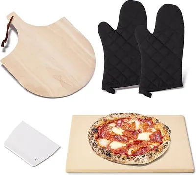 Imagen del producto de Piedra redonda para pizza, de 38,1 x 30,5 cm