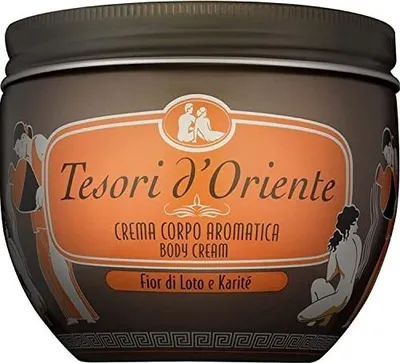 Produktbild von Tesori d’Oriente Lotus Flower and Shea, Creme, Unisex, Feuchtigkeitsspendend, Schutz, Weichmachend, Jeder Hauttyp, 300 ml, Sheabutter