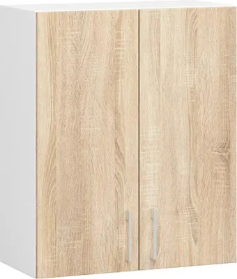 Obrázek produktu pro Horní dvoudveřová skříňka TRIVORA - šířka 60 cm, bílá / dub sonoma