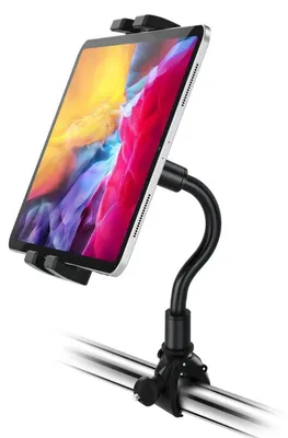 Obrázek produktu pro Držák na tablet pro běžecký pás s husím krkem, určený pro zařízení o velikosti 4-11 palců