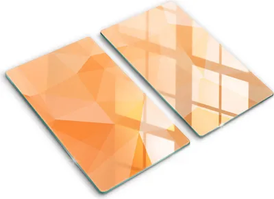 Produktbild von Abdeckung Glas - Küchenabdeckung - 2x30x52 cm - Abdeckplatte -Geometrischer Hintergrund
