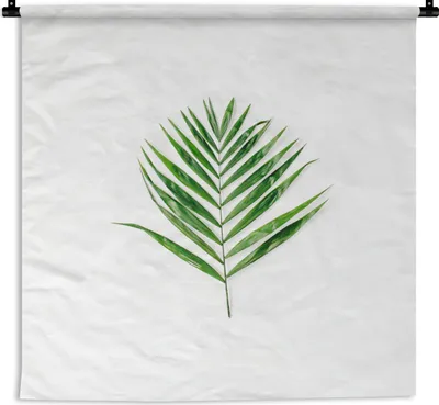 Produktbild von MuchoWow® Wandteppich Wandbehang Tropisch - Blatt - Grün 150x150 cm Tapisserie Dekoration Wandtuch - Wohnaccessoires - Modernes
