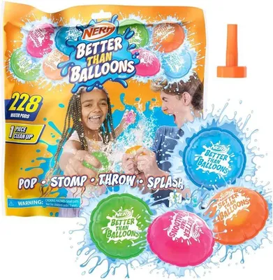 Zdjęcie produktu dla Nerf Super Soaker Better Than Balloons, Balony z wodą, Wielobarwny, 3 lat(a), 228 szt.