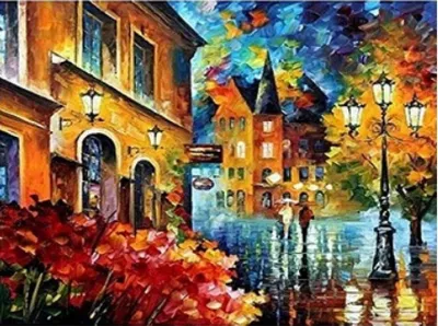 Obrázok produktu pre Maľovanie podľa čísel, motív: "Mesto v páre", formát 40x50