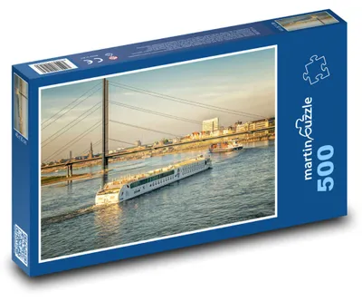 Zdjęcie produktu dla Puzzle 500 Statek na Renie - martinpuzzle