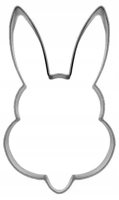 Produktbild von EkoForemki Hase Kopf Ausstecher 9,4 cm Metall