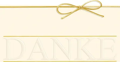 Produktbild von Danke - Grusskarte im Format 11,5 x 17 cm mit Briefumschlag