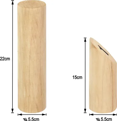 Produktbild von LZQ Number Kubb Wurfspiel Lustiges Holzwurfspiel Holz Wikingerspiel Garten Spiele Indoor & Outdoor Spielzeug für Kinder & Erwachsene