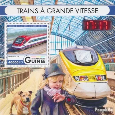 Produktbild von Briefmarken Guinea 2016 Mi Block 2690 (kompl. Ausgabe) postfrisch Schnellzüge
