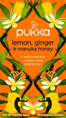 Immagine prodotto di Pukka - Tè - Limone - Zenzero Miele di Manuka 20 bustine | Prendi una busta da 20